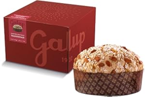 GALUP Panettone Italien, Recette Traditionnelle, Glaçage à la Noisette du Piémont IGP, 1 Kg 8640.0 cubic_centimeters
