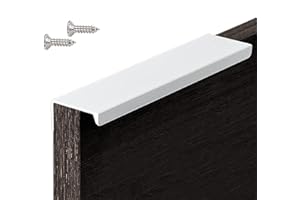 BOOLSFMAM Lot de 6 Poignée de cuisine invisible Poignée de meuble Poignée de salle de bain Poignée d'armoire Poignée de tiroir de cuisine cachée Poignée de porte d'armoire