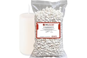 TFC TROLL FACTORY TFC Kompositionswachs 4kg - Premium Kerzenwachs zum Gießen und Gestalten - Ideal für Duftkerzen und DIY Kerzen Sets - Biologisch Abbaubar