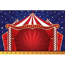 Fotohintergrund Zirkus-Motiv – 2,1 X 1,5 M, Vinyl, Mit Löwen, Elefanten & Zelt, Für Kinderpartys, Karneval, Fotoshootings