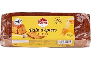 MAISON CRÉTET MAISON CRETET | Pain d'épices prétranché 300g | 25% de miel | Fabrication artisanale
