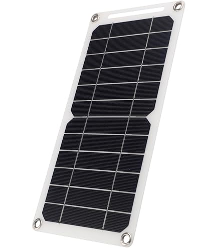Oniissy 10 W 12 V Solarpanel Mit Clip – Polykristallin, 110x136 Mm, Für Parks, Gärten Und Beleuchtung