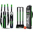 Cockatoo Destructor Complete Cricket Set, Cricket Kit Combo, l Cricket Bat (34'' x 4.5'') with 3 Stumps Wicket Set and 1 Tennis Ball,Size-8(12 Year & Above)