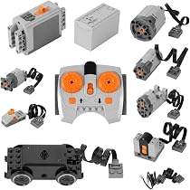 HOTUT Servomoteur pour Modélisme - Accessoire de Motorisation Électrique avec Effet de Pulvérisation, pour Modèles de Blocs