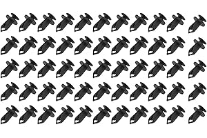 Wjelet Lot de 55 clips de fixation pour revêtement intérieur de VW Transporter T4 T5, noir