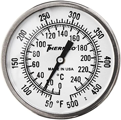 Quincy Lab301-2220 Dual Range Dial Thermometer for Bench Oven, In Door