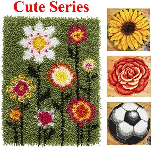 BYT collection 32 Models Latch Hook Kit Rug Making Crafts 21 inch X 15 inch Cute382