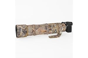 CHASING BIRDS Kamuflaż wodoodporny płaszcz na obiektyw do CANON RF 200-800 mm F6.3-9 IS USM przeciwdeszczowa osłona ochronna obiektywu (Reed Camouflage)