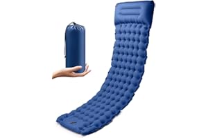 Rantizon Self Inflating Camping Mat, 2025 Upgraded Version Portable Ultralight Sleeping Camping Mat Inflatable Waterproof Camping Mattress with Pillow Sleeping Mat for Outdoor Backpacking Hiking