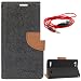 DMG Diary PU Leather Flip Cover Wallet Stand Case for Lenovo Vibe K5 Plus (Brown) + 3.5mm Flat AUX Cable with Mic RS.399.00