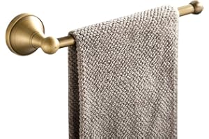 WOMAO Elegante Anillo de Toalla Que Ahorra Espacio, novedoso Soporte de Toalla Toallero, Longitud de 30 cm Construcción de latón Estilo Retro Instalación en Pared para Cuarto de Ducha