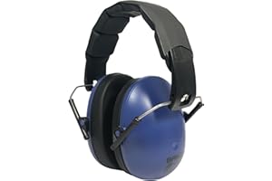 Banz Protectores auditivos para niños, auriculares con cancelación de ruido para niños a partir de 2 años, orejeras de protección de bloqueo de sonido, azul marino, Kids (2+ Years)