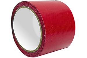AYYDS Planen Reparaturband, 8CM x 5M LKW Planen Reparatur Klebeband Selbstklebend, Reparatur Wasserdichtes Band Flicken für LKW abdeckplane, Regenfestes Tuch, Markise, Zelt (Rot)
