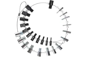 LEEWENYAN Nakrętka, narzędzie do sprawdzania gwintów śrub (calowe i metryczne), narzędzie do pomiaru rozmiaru do nakrętek calowych i metrycznych