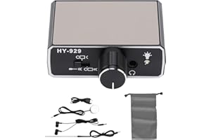 Candeon Underground Water Leak Detector, Water Pipe Leakage Monitor Water Leak Detector Machine Water Pipeline Leak Locator Water Pipeline Detection Tool with Earphone for Construction Pipeline Repair