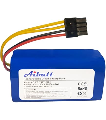 Batteria Ricambio 3000mAh Per Robot Aspirapolvere Cecotec Conga E Proscenic | Compatibile Con 1290, 1390, 1490, 1590, 780T, 790T - Foto 10