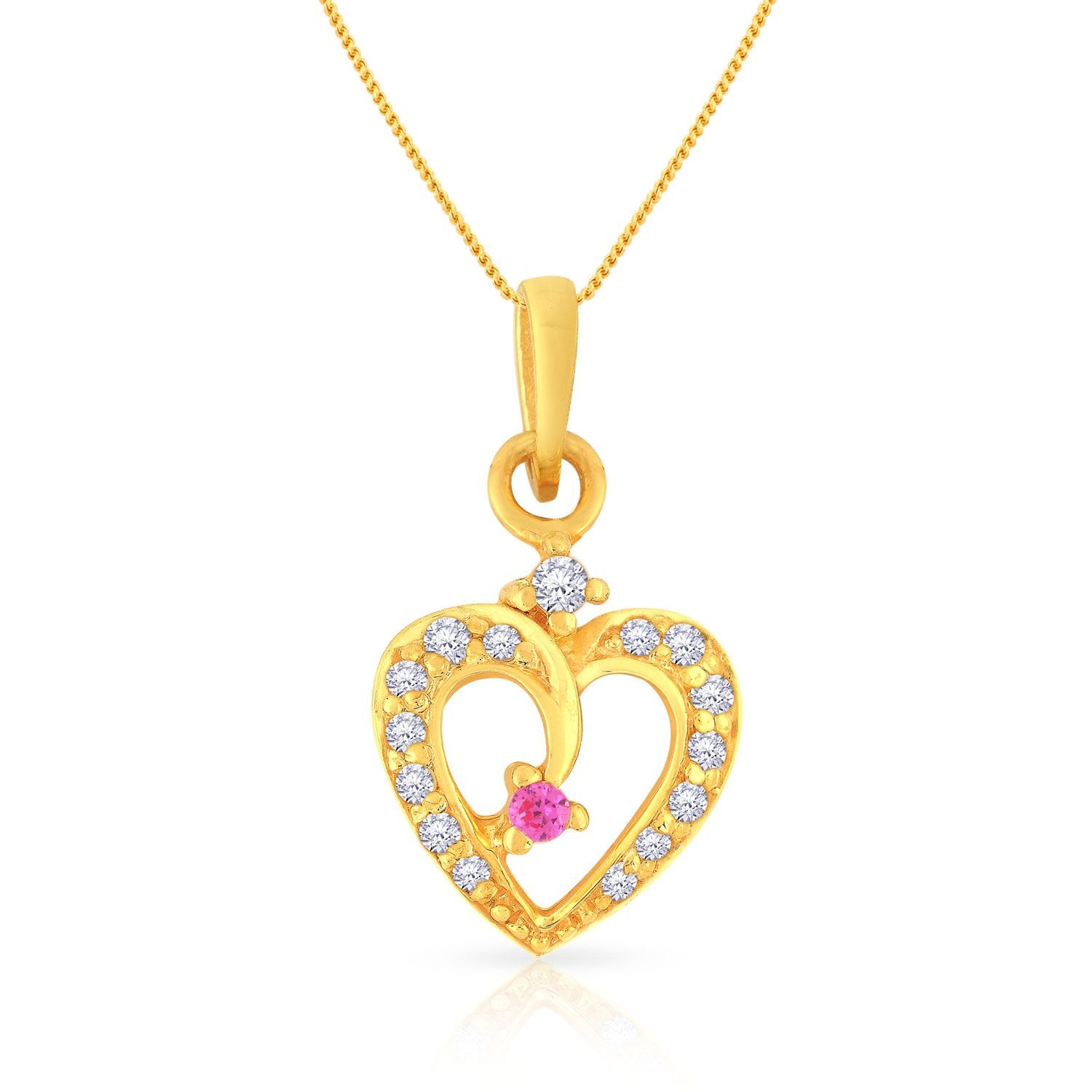 Diamonds 22KT Yellow Gold Pendant 