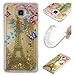 Produktbild Galaxy A3 2016 Hülle Flüssig,ZXK CO Crystal Clear Glitter Flüssig Handyhülle Weich TPU Silikon Schutzhülle mit Glänzende Flüssig Bewegende Treibsand Liquid Case Hülle Flüssigkeit für Samsung Galaxy A3 2016-Eiffelturm