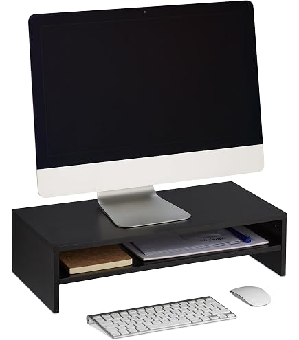 Supporto per Monitor in Legno, Rialzo Monitor Da Scrivania Con Supporto per Smar 313043984917
