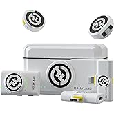 HollyView Hollland Lark M2 Wireless Lavalier Microphone (2TX+3RX) Camera, iPhone, Android, PC, 48 kHz/24 bit Hi-Fi Audio 40H S