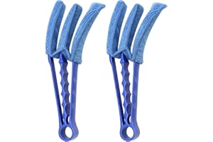 HDGSAFD 2 narzędzia do czyszczenia żaluzji, szczotka do czyszczenia pazurów, miotełka do kurzu z mikrofibry, szczotka do czyszczenia zasłon, szczotka do czyszczenia klimatyzacji samochodu, szczotka do