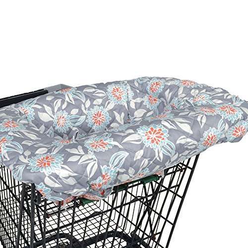 Balboa Baby Shopping Cart Cover - Grey Dahlia