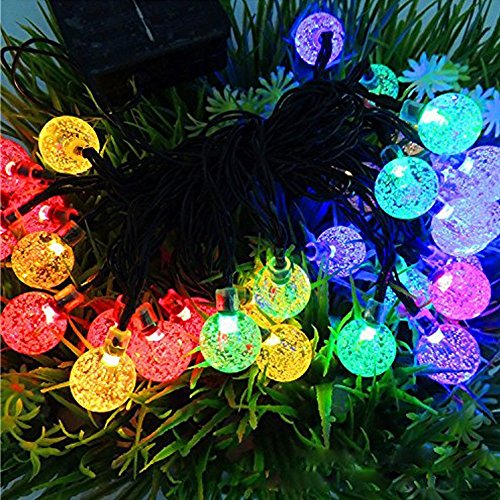 B-right® Außen und Innen 40 LEDs Solar Lichterkette, led lichterkette party, Wasserdicht Weihnachtsbeleuchtung, Beleuchtung für Weihnachten / Hochzeit / Party/Weihnachtsbaum. (Bunt) - 6