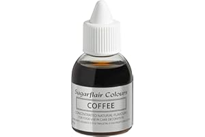 SUGARFLAIR COLOURS Sugarflair Coffee Natural Flavouring - Concentrated Natural Food Flavouring for use in Cakes, Cupcakes, Frostings, Drinks, Ice Creams - 30ml