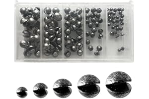 HOUSON HOUSON 110 szt. ciężarków wędkarskich, do wędkarstwa głębinowego, różne (0,2 g / 0,5 g / 1 g / 1,5 g / 2 g)