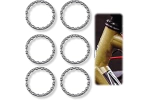 AOEVUIR 6 Pièces Roulements à Billes pour Vélo Jeu de Direction Anneau de Roulement Avant 1 1/8 Pouce, 37mm