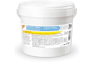 ‎DEXTRO ENERGY Dextro Energy Recovery Drink Eimer | 2500g Getränkepulver Tropical | Protein Pulver mit Kohlenhydraten, Vitamine und Mineralstoffen| 100% glutenfrei