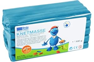 Becks Plastilin B100485 Knete, blau, 500 g