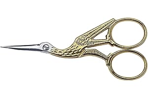 Victorinox Profi Storchen-Stickschere, Extra Scharfe Klinge, 12 cm, Rostfreier Stahl, grau