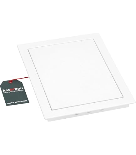 Sportello Ispezione Heika Primus 500x700 Mm Bianco – Telaio In Alluminio, Chiusura Quadrata, Per Parete E Soffitto