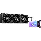 Antec Vortex View 360 ARGB 360mm AIO Sıvı İşlemci Soğutucu, 5 in&ccedil; IPS LCD, 3x120mm PWM Fan, Intel/AMD, Siyah