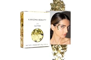 Gold Rockstar Chunky Glitter ✮ KARIZMA BEAUTY ✮ Festival Glitter Cosmetic Face Body Hair Nails