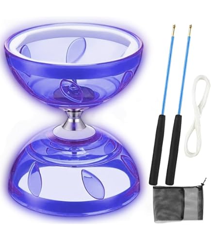 Diabolo met Metalen Kern en Houten Stokken, Rood - Buitenspeelgoed Winkel