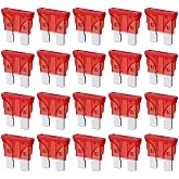 Gebildet 10A Standard Car Fuses ATC ATO Blade Fuses 10 Amp for Motorhomes, Trucks, SUVs and Caravans (Pack of 20)
