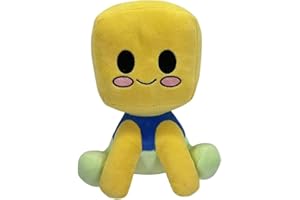 DODOKIKING Set de 4 Peluches Blox Buddy, 25 cm, Muñecos Suaves Inspirados en Juegos, Coleccionables Kawaii para Niños y Gamers (Roblox Noob)