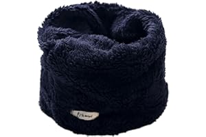 AIDIER Kids Winter Fleece Neck Scarf 2-12 Years Thermal Kids Snood Soft Fuzzy Face Neck Warmer Windproof Necks Gaiter Warm Infant Toddler Scarves Stretchy Round Scarves for Outdoor Skiing Hiking