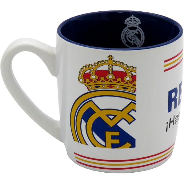 Écharpe Officielle Real Madrid – Tissée, 140x20 Cm – Blanc, Inscriptions Graffiti Bleues Et écussons