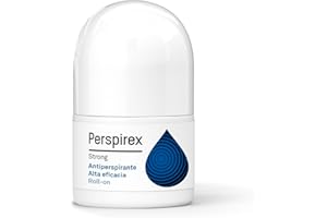 Perspirex ® | Strong | Desodorante Antitranspirante Axilas Roll On con Elevada Eficacia y Efectividad Anti Sudor hasta 5 días | Para Personas que Sufren de Sudoración Severa | 20 Ml