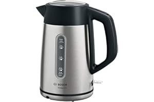 ‎BOSCH Bosch Hausgeräte TWK4P440 DesignLine Czajnik Elektryczny, Stal Nierdzewna, 2400 W, 1,7 L, Srebrny/Szary