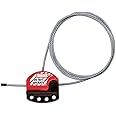 Master Lock S806 Adjustable Safety Cable for Mechanical Lockout, Length 1,80 m