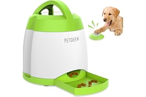 PETGEEK Automatic Cat Feeders, IQ Training Dog Treat Dispenser - Memory Training Toy, Interactive Dog Toys for Small to Large Dogs