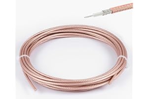 Vecys RG316 Kabel Lågförlust RF Koaxialkabel 50ohm 16.4FT/5M