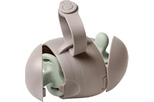 Ubbi On-The-Go Dubbel Napphållare, Håller bebisens Binkies Ren och tillgänglig, Bärbar för resor, Blöjväska Accessoarer Måste ha för nyfödda, Taupe