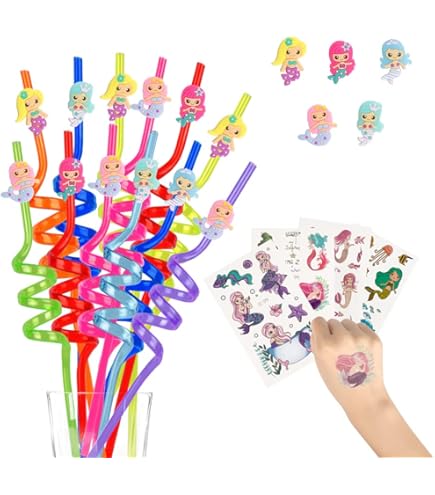 20 Cannucce Riusabili In Plastica Rigida A Forma Ricciolo - Colorate Per Bambini, Feste E Picnic - Foto 4