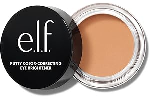 ‎E.L.F. e.l.f. Putty Farbkorrigierender Augenaufheller, Mittlere Deckkraft, Aufhellender & feuchtigkeitsspendender Unteraugen-Farbkorrektor, Vegan & tierversuchsfrei, Light/Medium