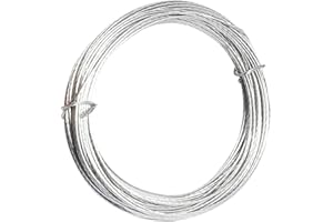 KUOU 32.5 Feet(10m) Picture Hanging Wire, 1mm Meta Braided Picture Wire for Photo Frame Mirror Artwork Clock
